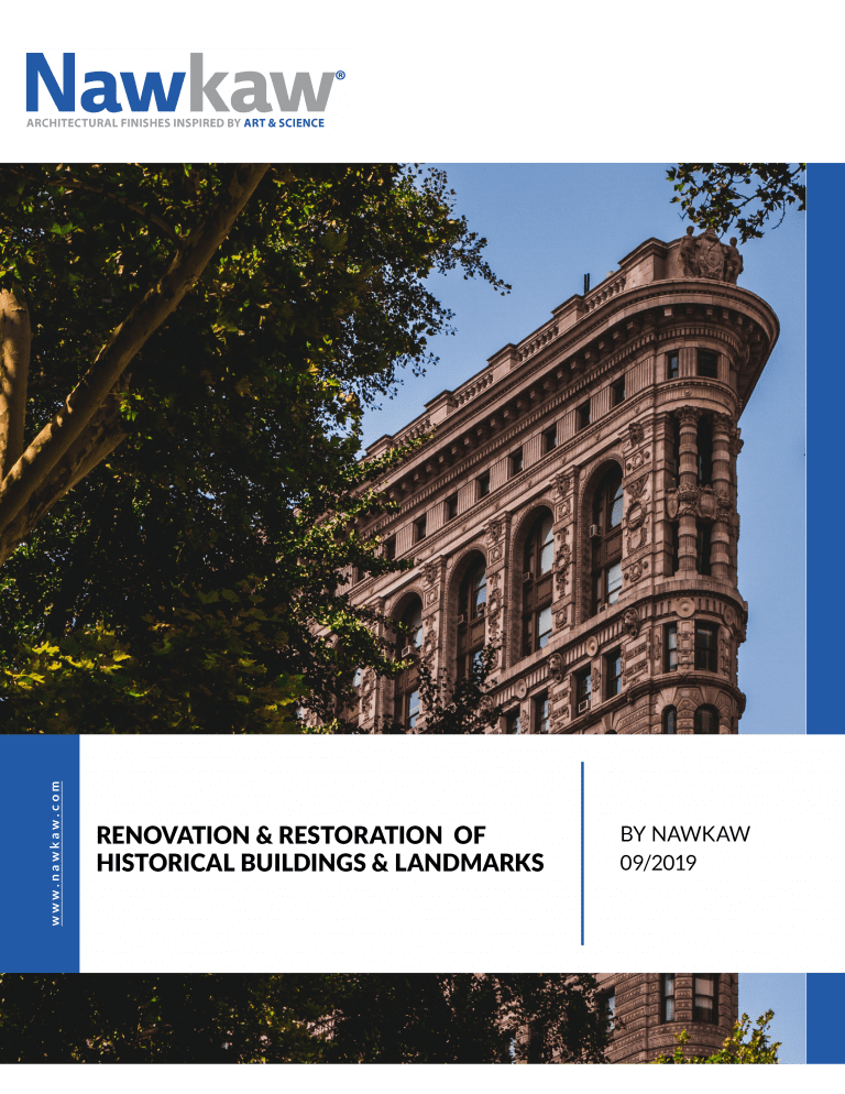 Renovation and Restoration of Historical Landmarks