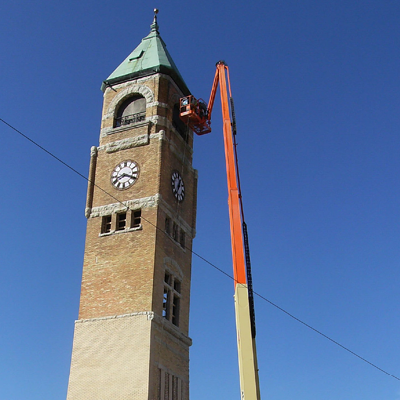 Neenah Clock Tower During Slide 2